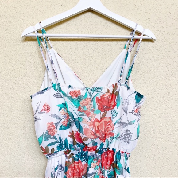 GUESS High Slit Floral Sleeveless Maxi Dress - Picture 5 of 10